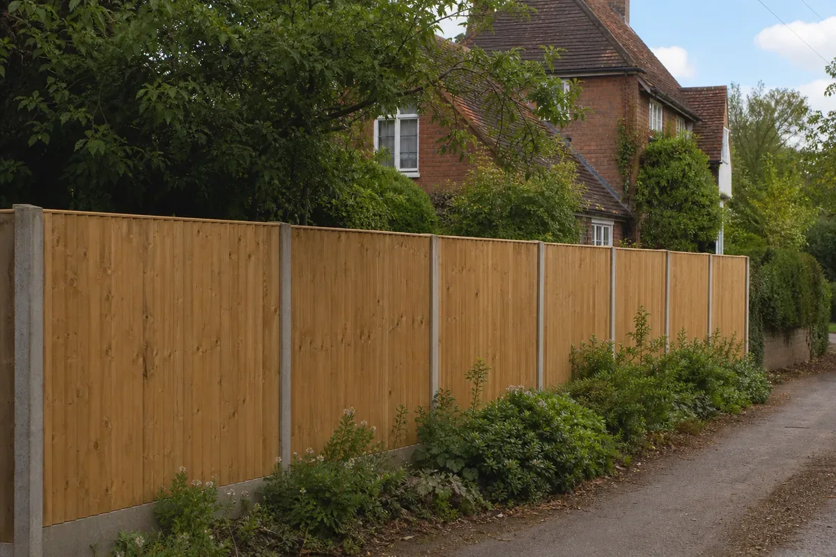 Garden fencing in Penkridge, Staffordshire