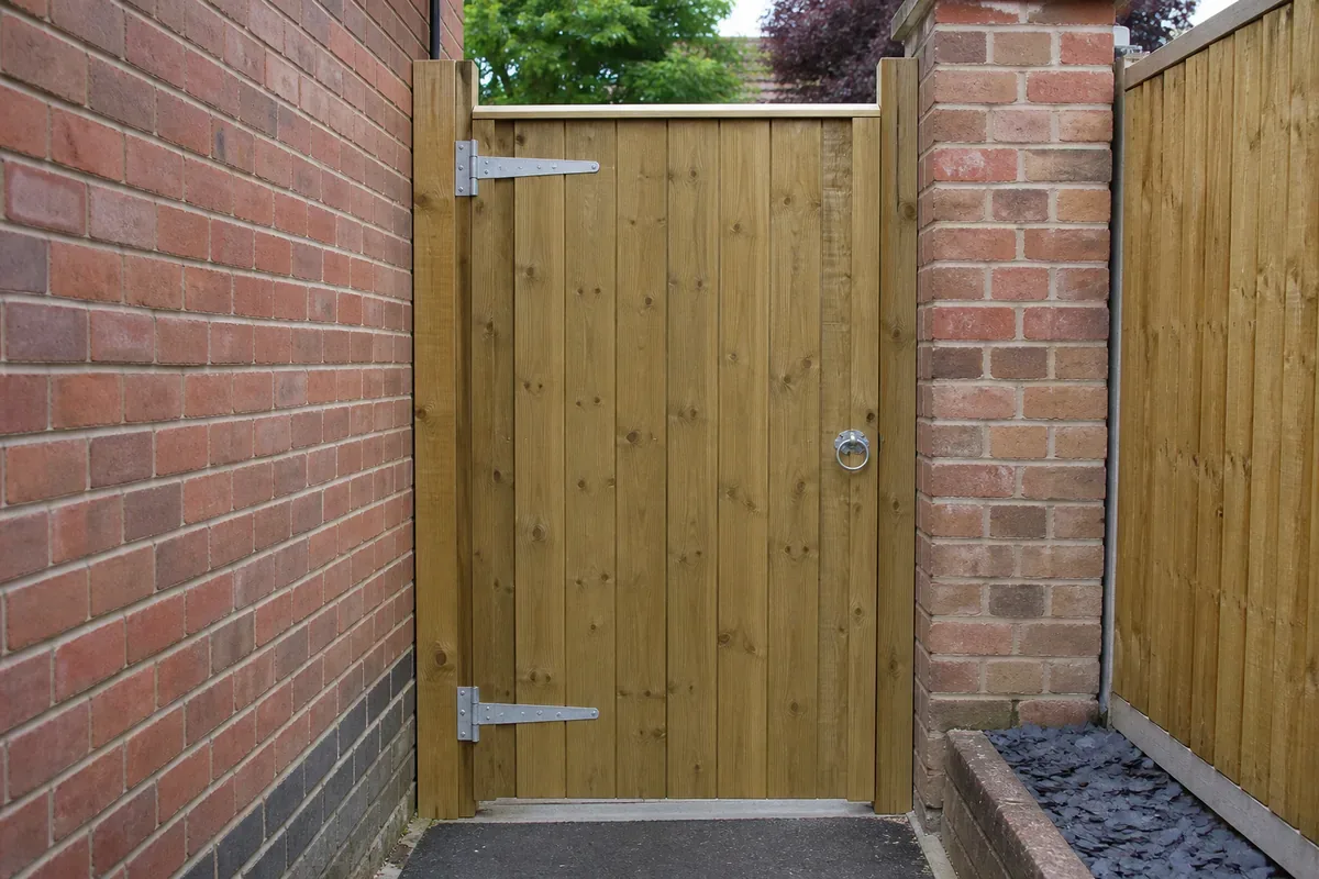 Wooden garden gate fitted in Stafford